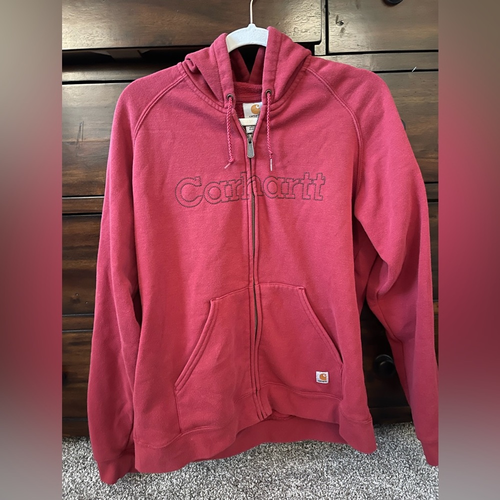 Carhartt Red Hoodie Sweatshirt